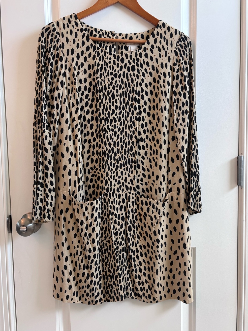J. Crew Cheetah Print Knee-Length Dress